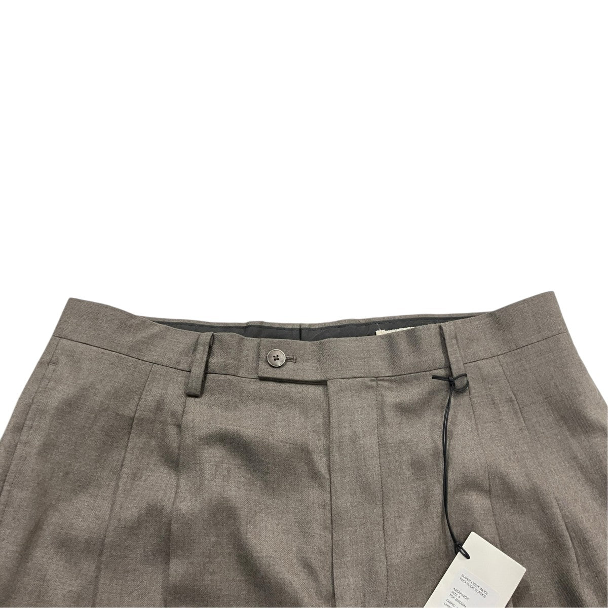 AURALEE 25AWSUPER LIGHT WOOL TWO-TUCK SLACKSウールビエラタックパンツA25AP02OS 古着・中古-3枚目のアイテム画像
