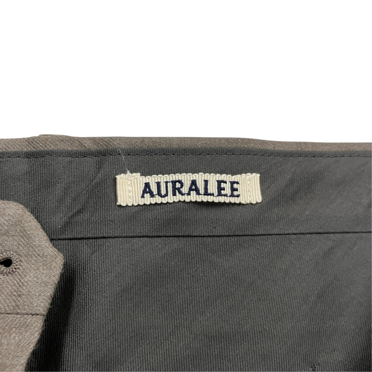 AURALEE 25AWSUPER LIGHT WOOL TWO-TUCK SLACKSウールビエラタックパンツA25AP02OS 古着・中古-5枚目のアイテム画像
