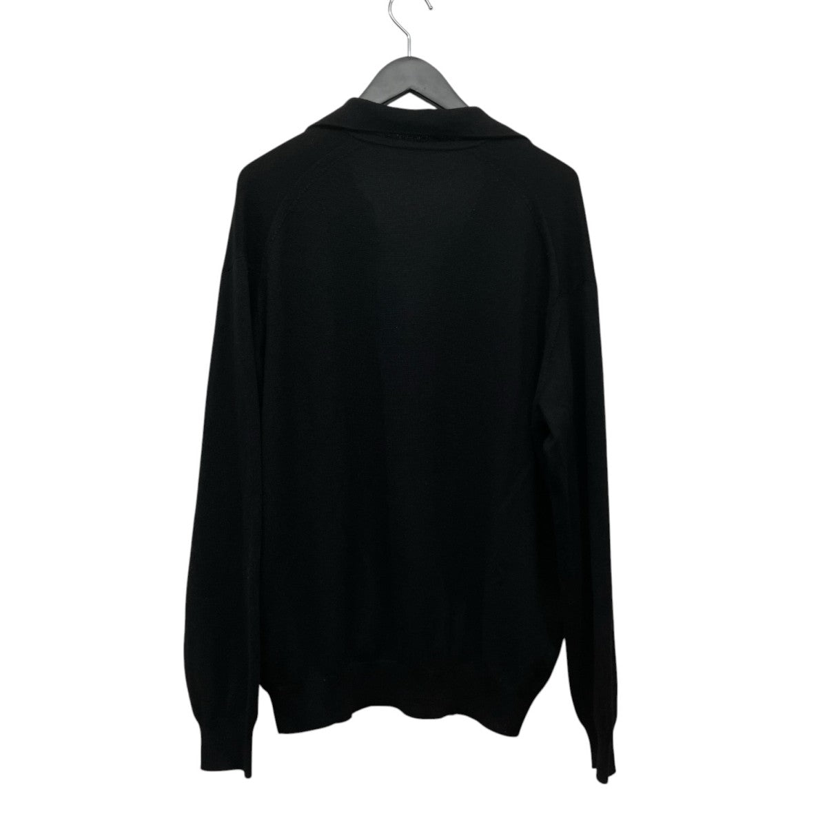 AURALEE 24SSSUPER FINE CASHMERE SILK KNIT SKIPPER POLOスーパーファイン カシミヤ シルク ニット スキッパー ポロA24SP02SC 古着・中古-2枚目のアイテム画像