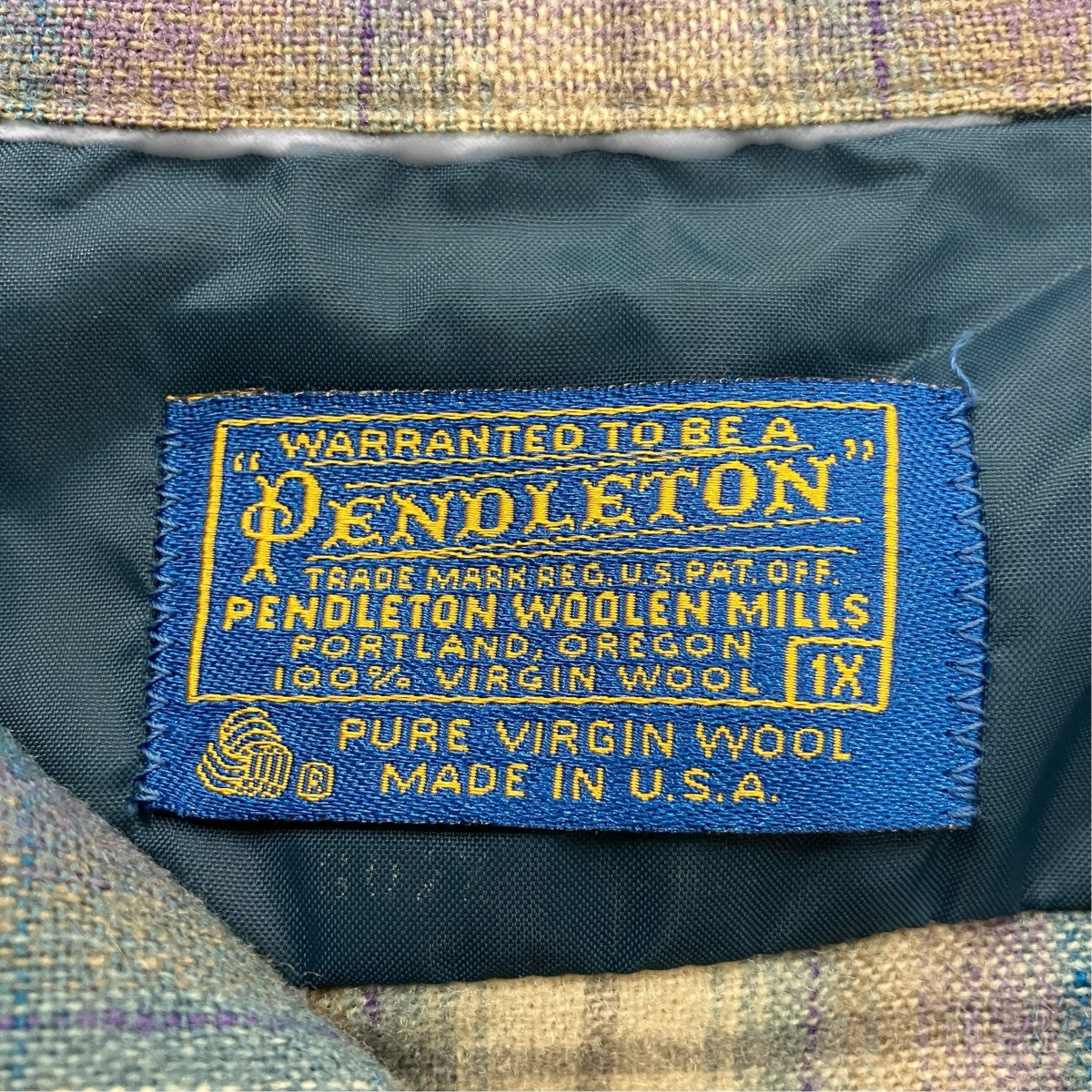 PENDLETON 70sオンブレシャドウチェックシャツ 古着・中古-4枚目のアイテム画像
