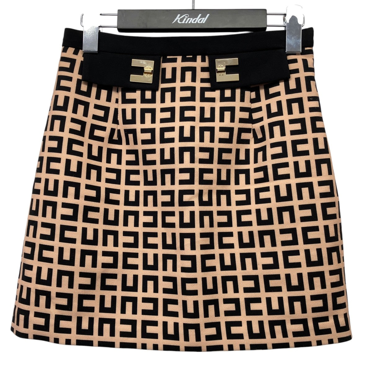 ELISABETTA FRANCHI GONNA SkirtモノグラムショートスカートGO004311E2 古着・中古-1枚目のアイテム画像
