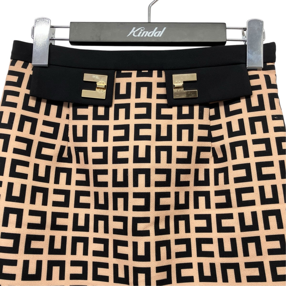 ELISABETTA FRANCHI GONNA SkirtモノグラムショートスカートGO004311E2 古着・中古-3枚目のアイテム画像