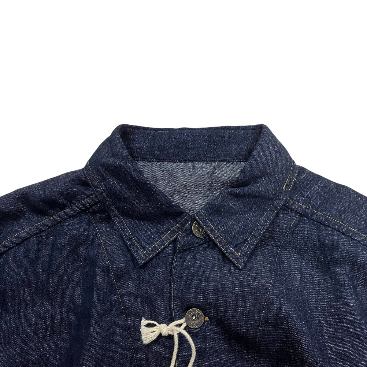 MAATEE＆SONS 26AWDENIM SHIRTS JACKETコットンリネンシルクデニムシャツジャケットMT6303-0919 古着・中古-3枚目のアイテム画像