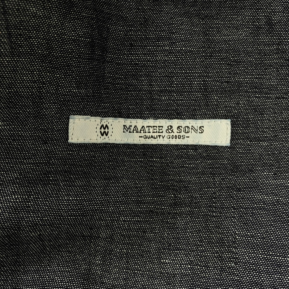 MAATEE＆SONS 26AWDENIM SHIRTS JACKETコットンリネンシルクデニムシャツジャケットMT6303-0919 古着・中古-4枚目のアイテム画像