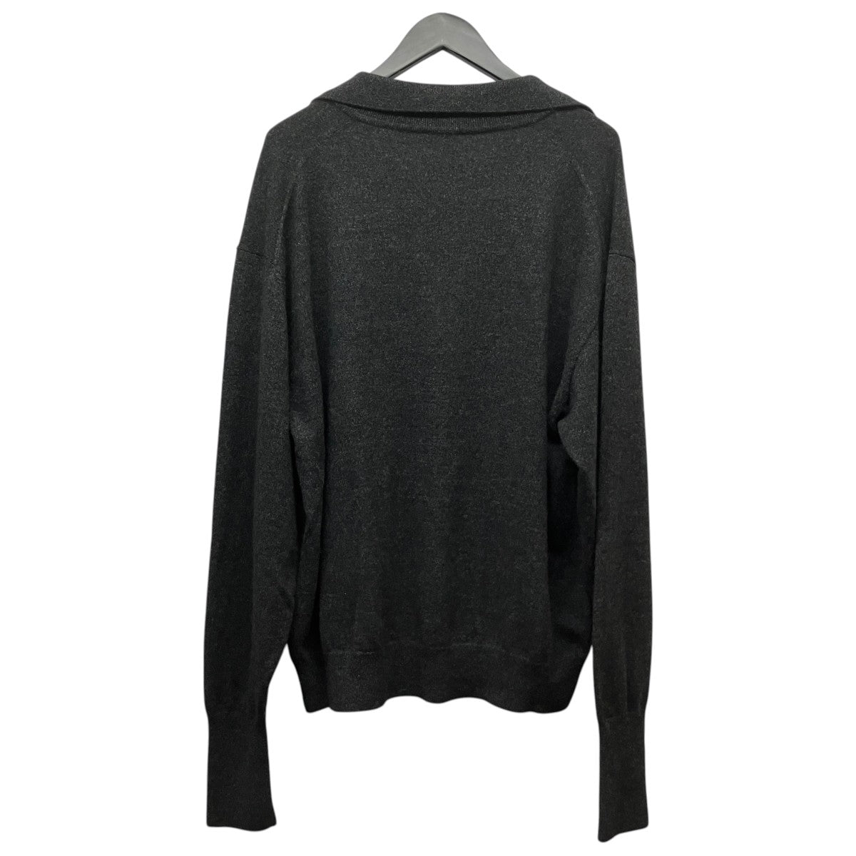 COMOLI カシミヤ スキッパーニットカシミヤ スキッパーニットA03-06011 古着・中古-2枚目のアイテム画像