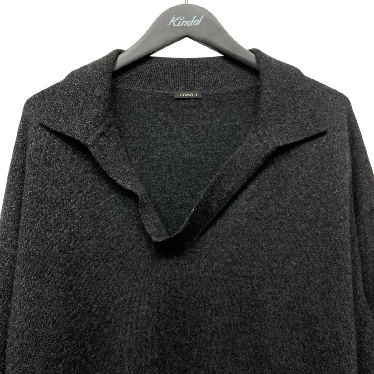 COMOLI カシミヤ スキッパーニットカシミヤ スキッパーニットA03-06011 古着・中古-3枚目のアイテム画像