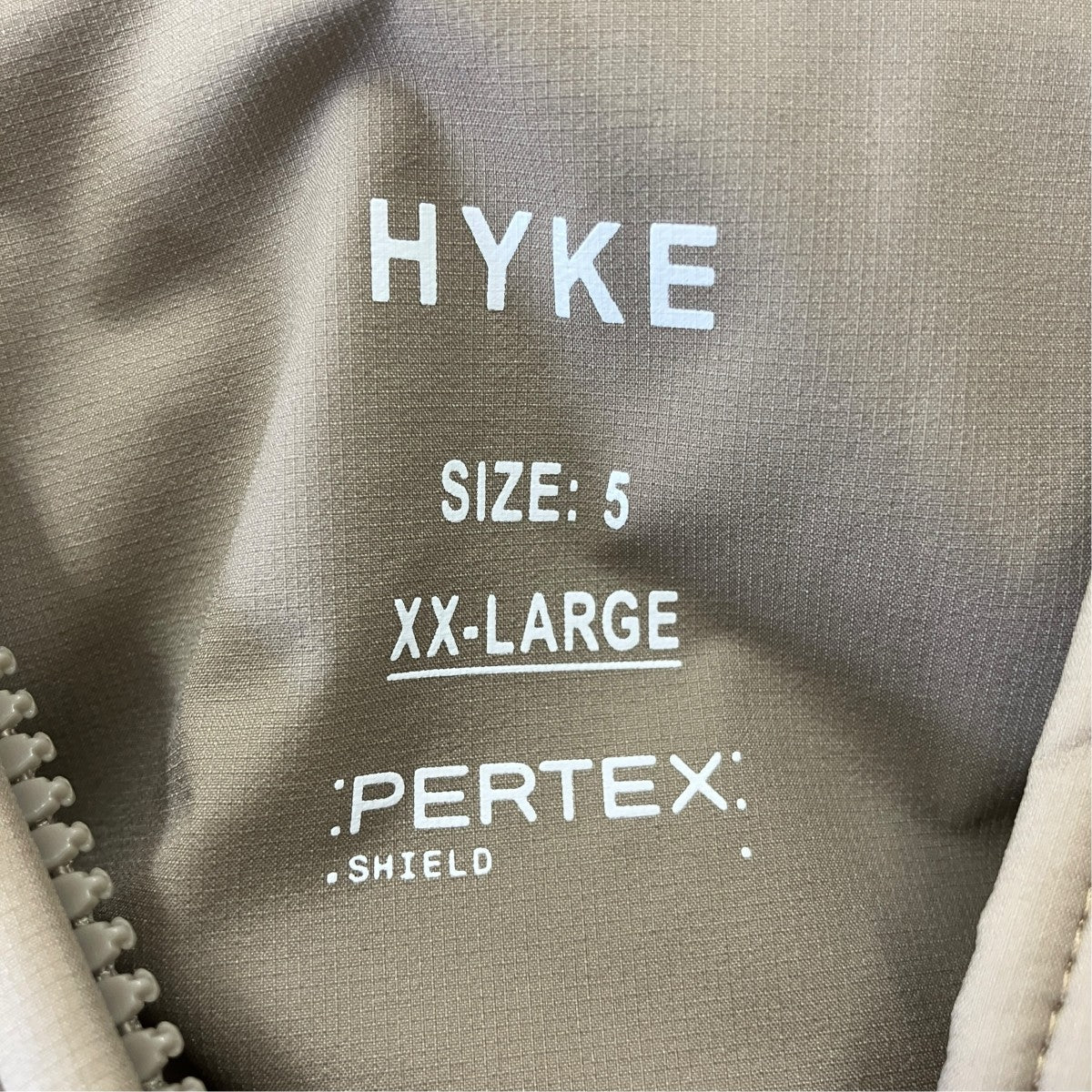 HYKE 24AWGENDERLESS PERTEX PUFF JACKETパファージャケット242-27063 古着・中古-8枚目のアイテム画像