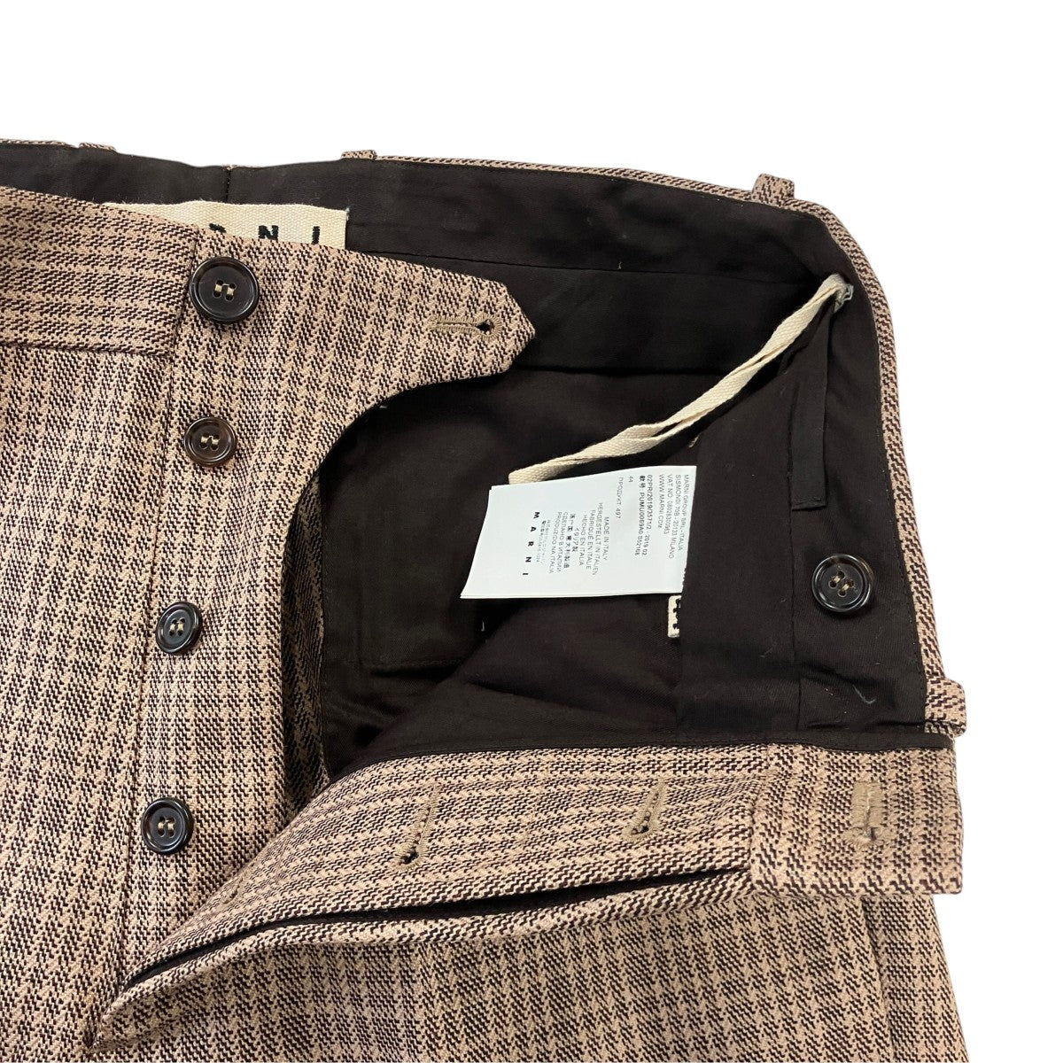 MARNI 19AWチェックタックパンツPUMU0069A0 古着・中古-5枚目のアイテム画像