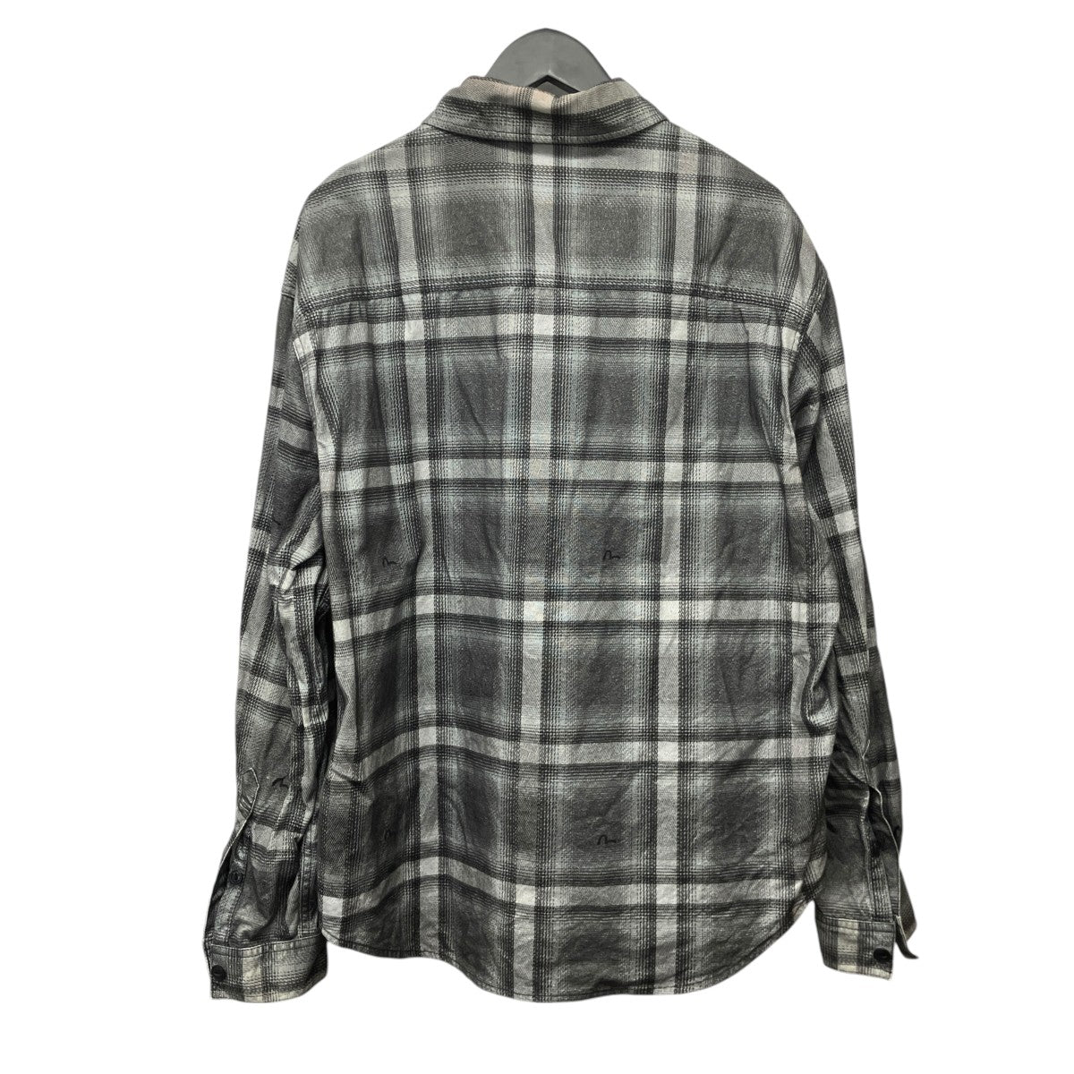 EVISU ヴィンテージチェックフランネルシャツチェックシャツ2ESEJM6SL6111RXCT 古着・中古-2枚目のアイテム画像