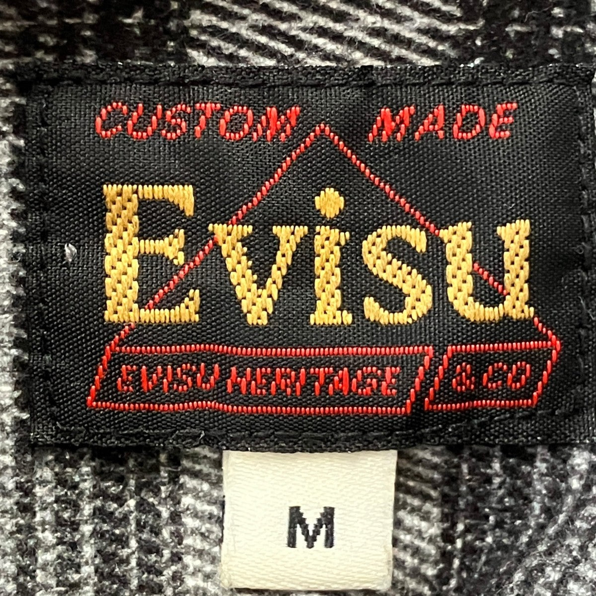EVISU ヴィンテージチェックフランネルシャツチェックシャツ2ESEJM6SL6111RXCT 古着・中古-7枚目のアイテム画像