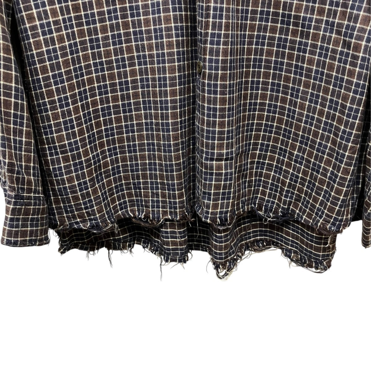 ANCELLM NEL CHECK OVER WORK SHIRTネルチェックオーバーワークシャツANC-SH85 古着・中古-4枚目のアイテム画像