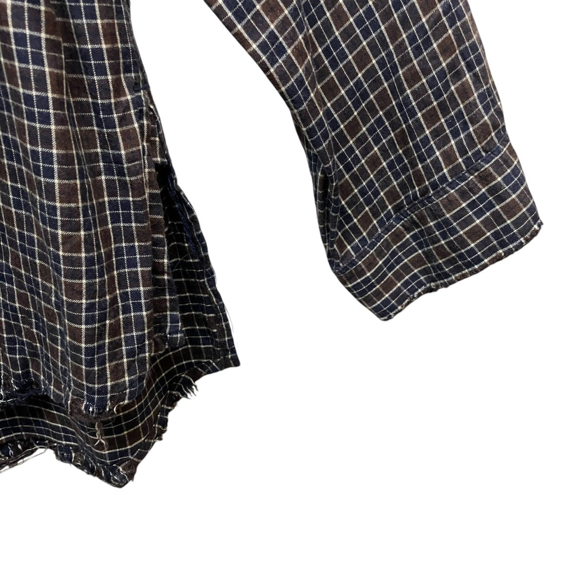 ANCELLM NEL CHECK OVER WORK SHIRTネルチェックオーバーワークシャツANC-SH85 古着・中古-5枚目のアイテム画像