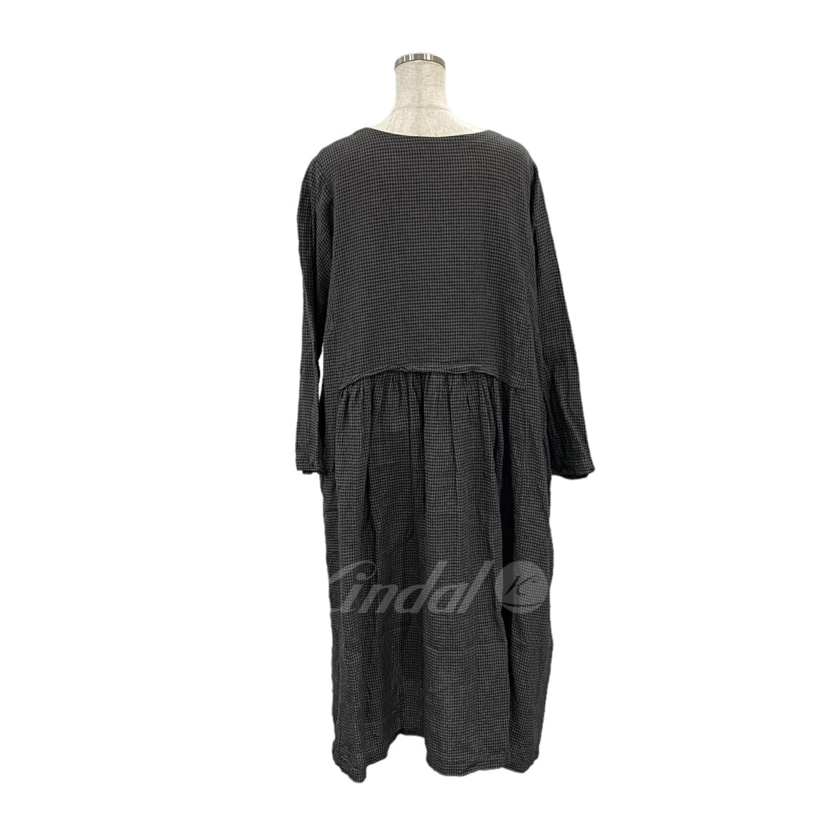 22AW リネンカラーギンガム2Wayワンピース