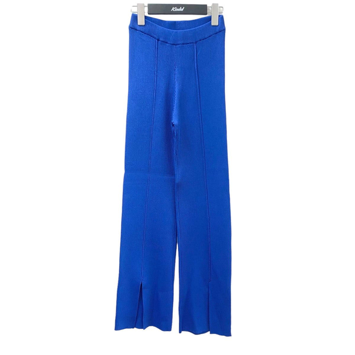 soduk スリットニットパンツ soduk スリット ニットパンツ colored stitch slit knit trousers/navy