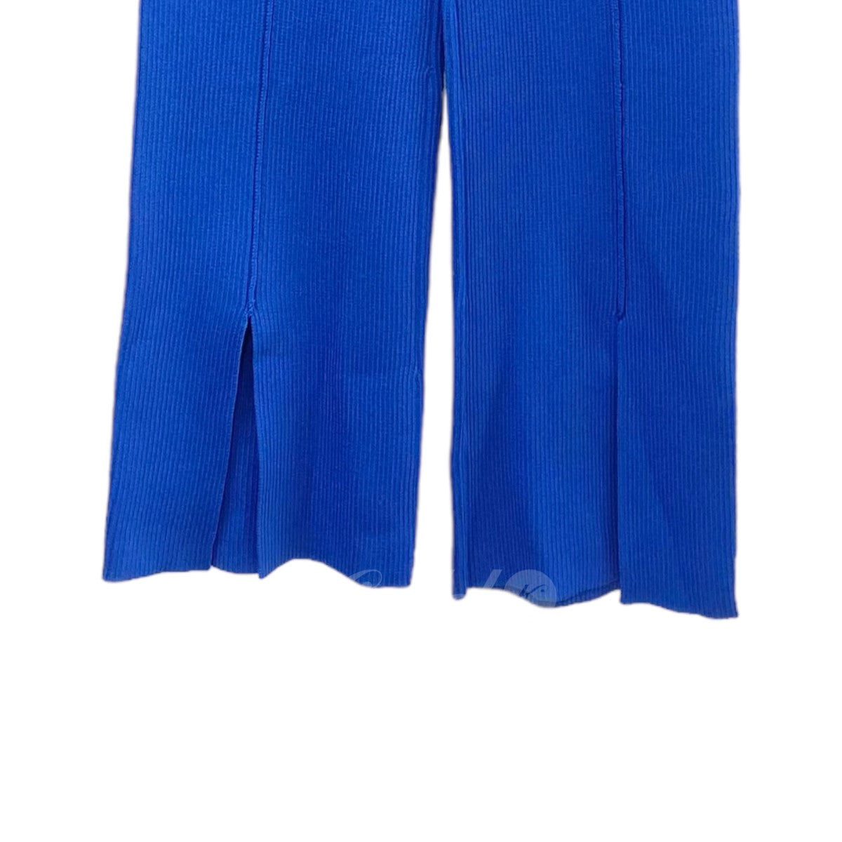 slit knit trousers ニットパンツ スリット入り