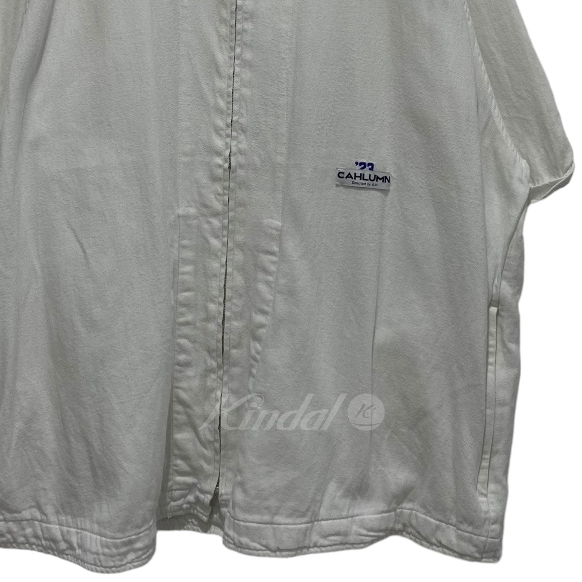 CAHLUMN 半袖ジップシャツ 古着・中古-4枚目のアイテム画像