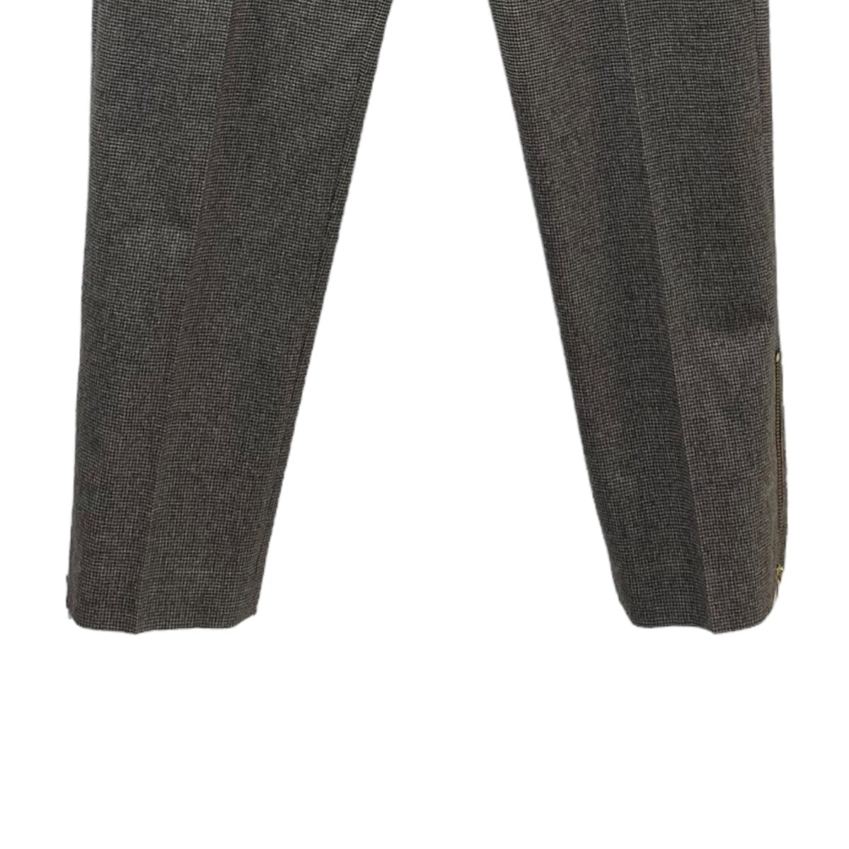 裾ジップ ウールパンツ