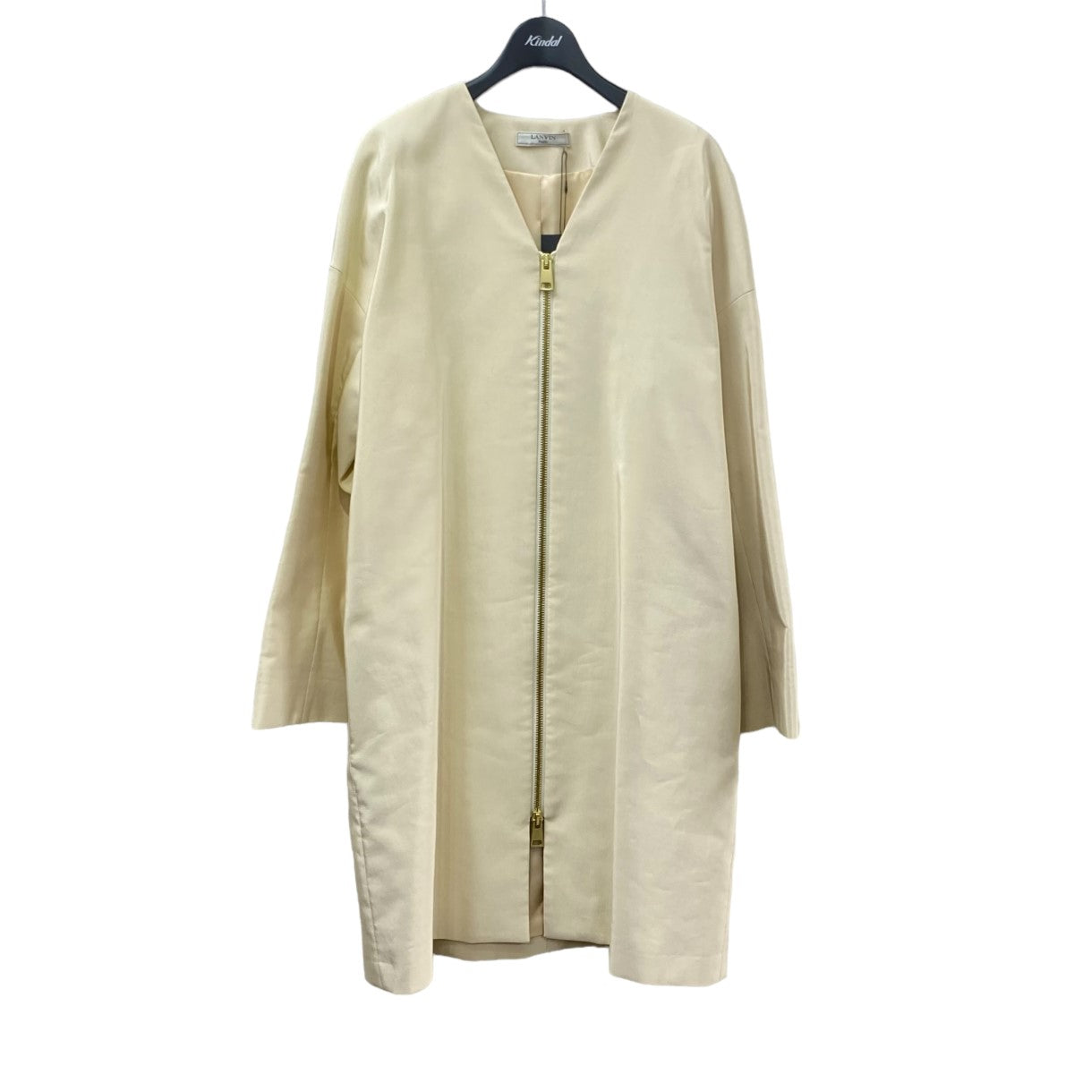 ★新品タグ付き★LANVIN ノーカラーコート 中古・古着通販】LANVIN en Bleu (ランバンオンブルー) ドッキング