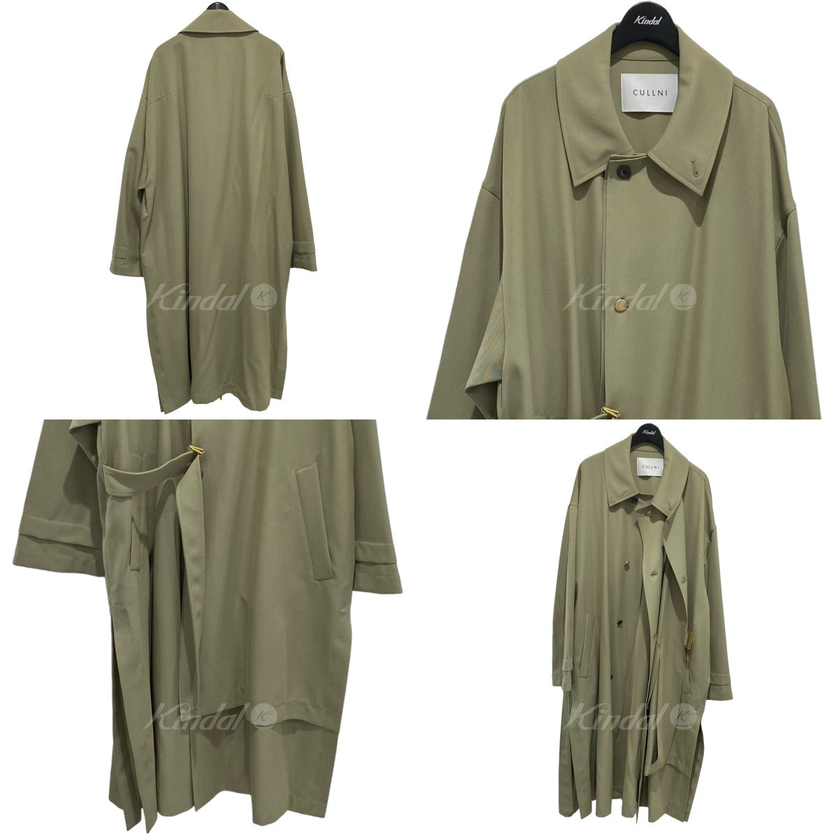 CULLNI(クルニ) トレンチコート Layered Tie Locken Coat 23ss ベージュ サイズ 2｜【公式】カインドオルオンライン  ブランド古着・中古通販【kindal】