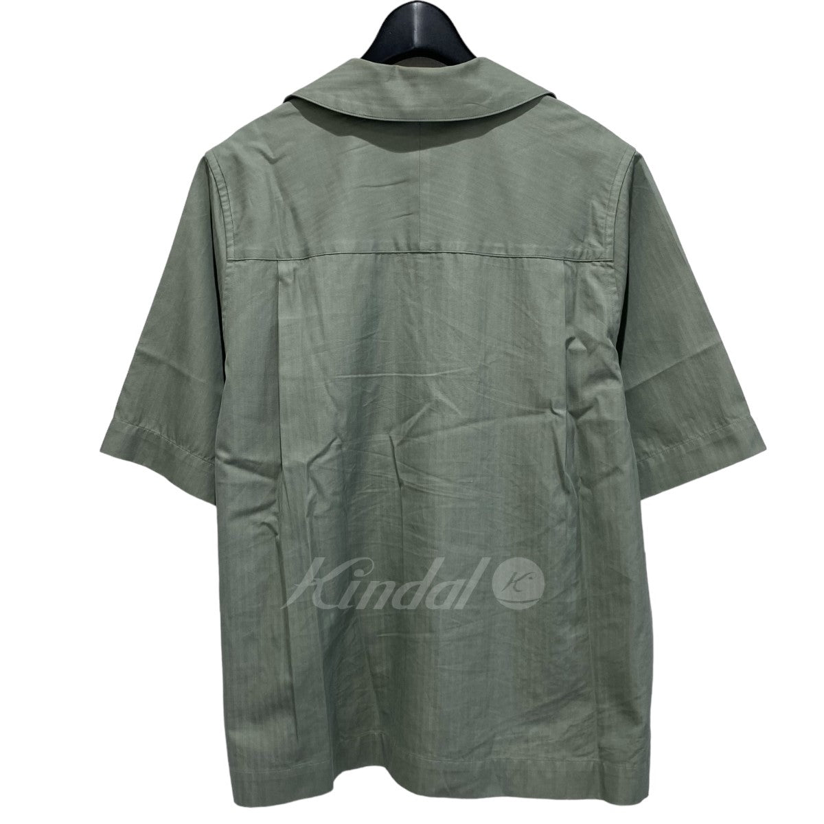 AURALEE(オーラリー) 22SS WASHED FINX HERRINGBONE HALF SLEEVED ...