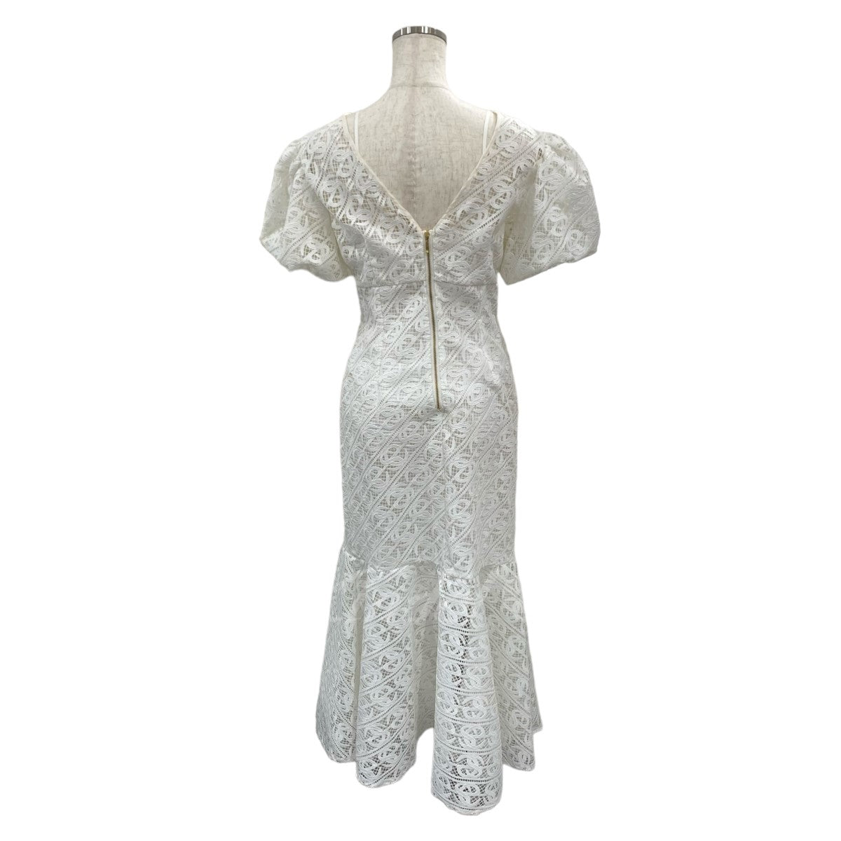 es monogram lace ロングワンピース