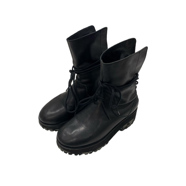 Kinoko プラバン販売中止中！LIMI feuベルト付きブーツ LIMI feu(リミ フゥ) Light Shrink Leather B ブラック サイズ 02