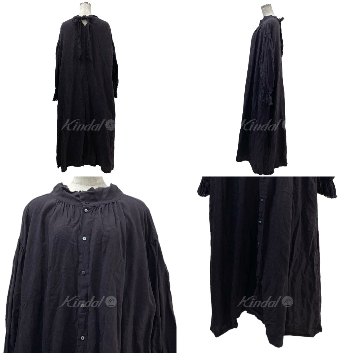 nest Robe(ネストローブ) 22AW リネン バックリボン2wayワンピース 01223-1040 ネイビー サイズ  F｜【公式】カインドオルオンライン ブランド古着・中古通販【kindal】