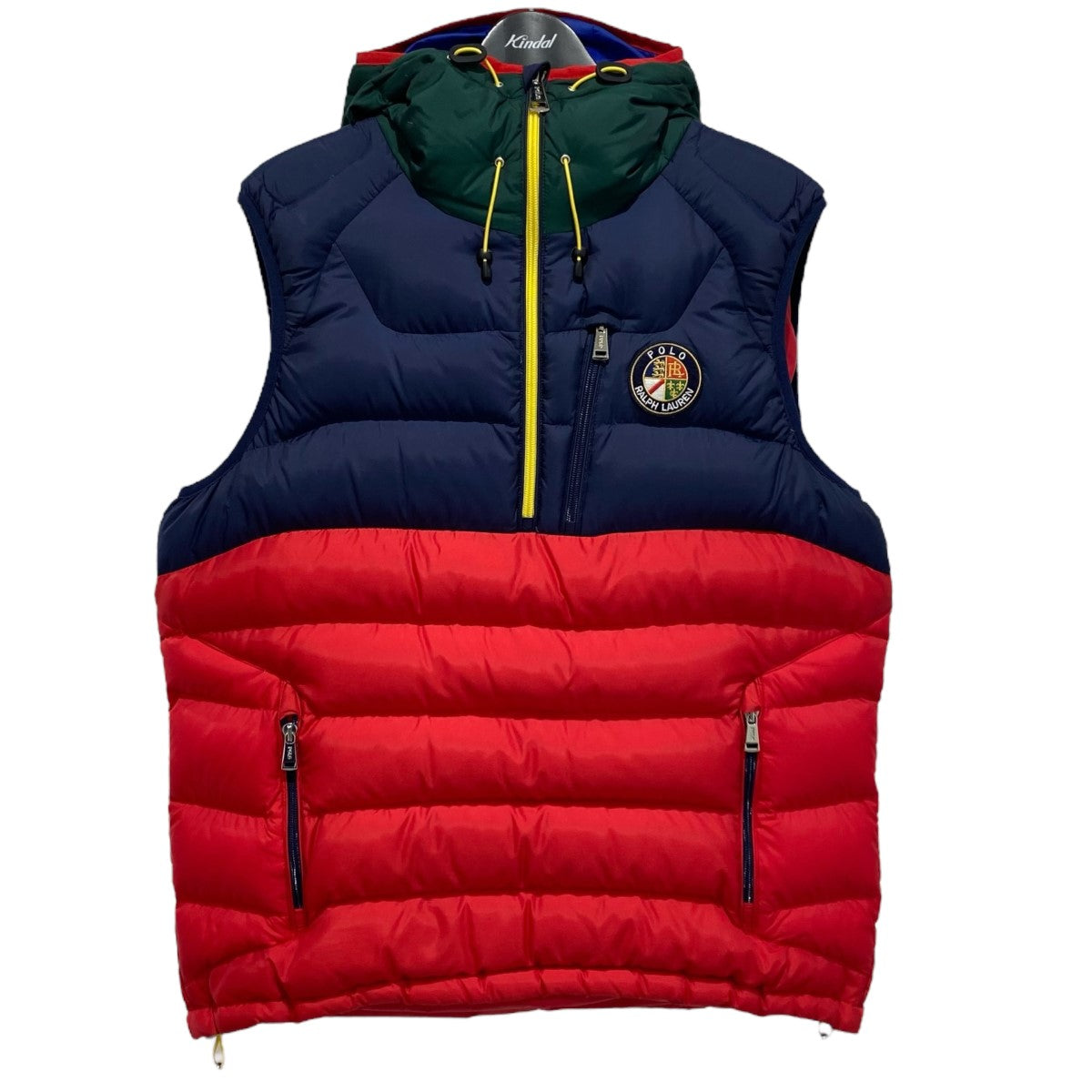 GLACIER COLORBLOCK P／O DOWN VEST ダウンベスト