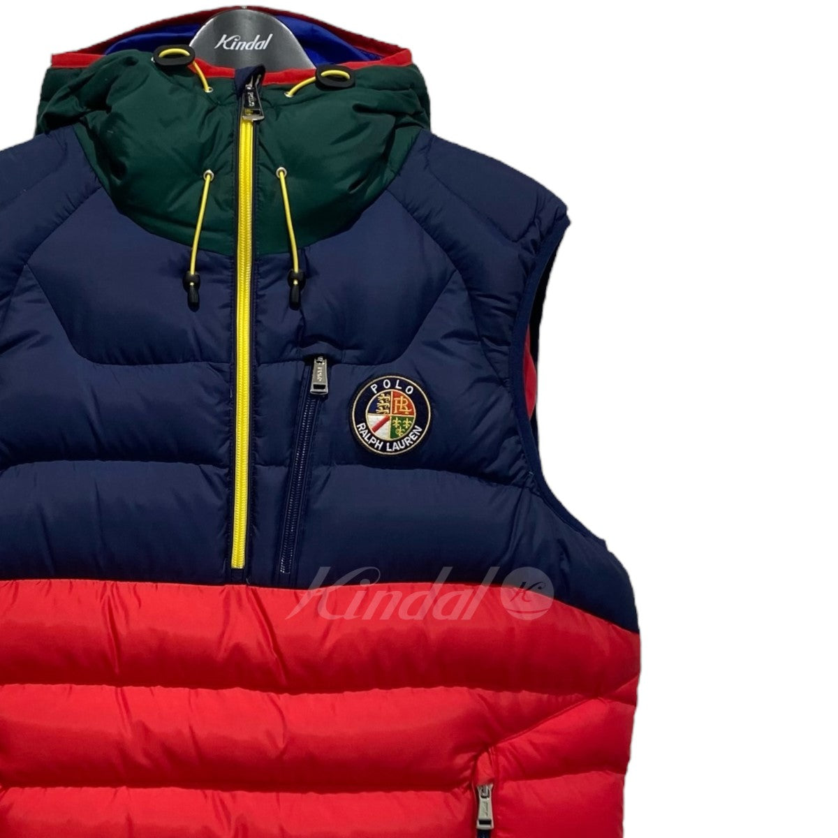 GLACIER COLORBLOCK P／O DOWN VEST ダウンベスト