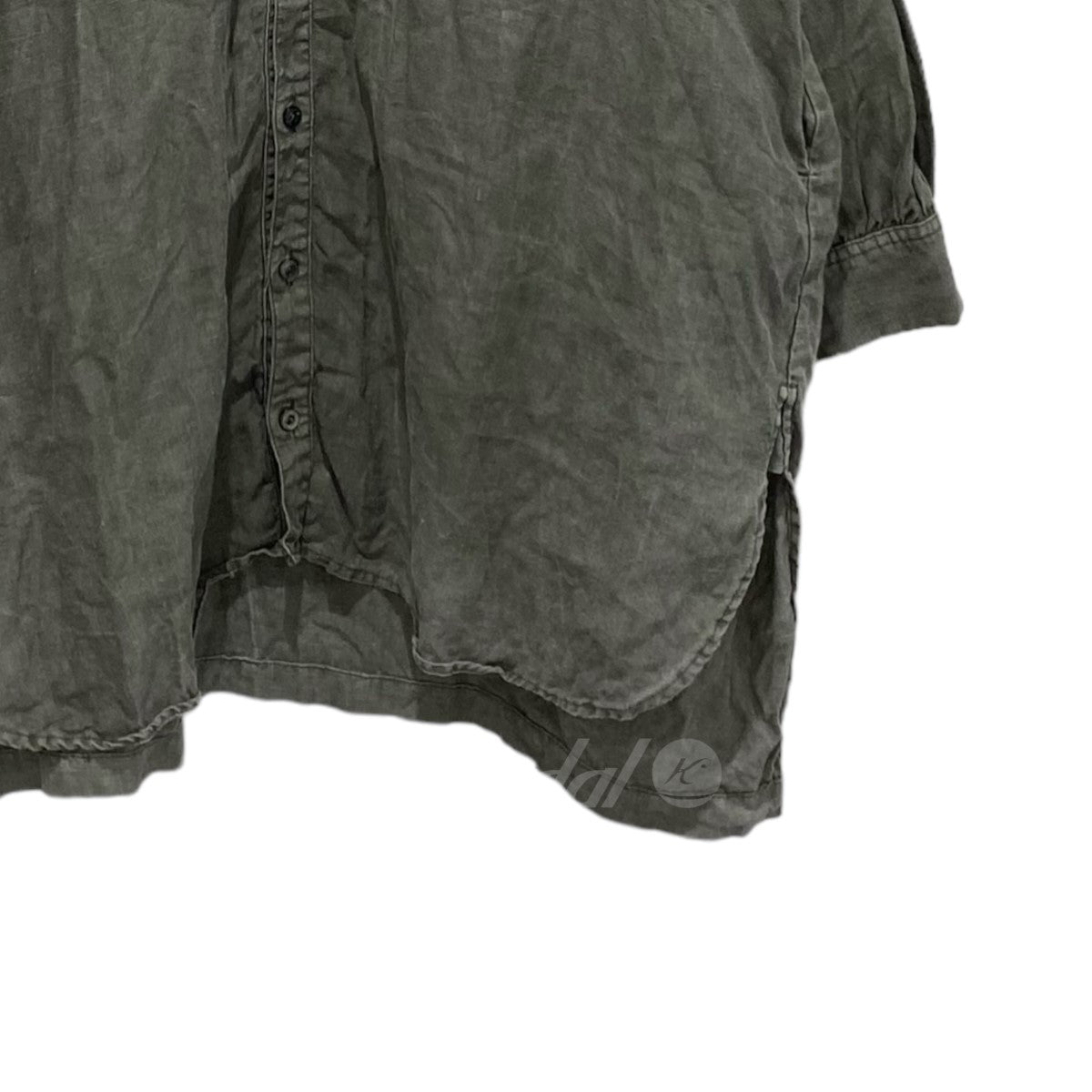 nest Robe(ネストローブ) 23AW 天然染め ステッチワーク ロングシャツ