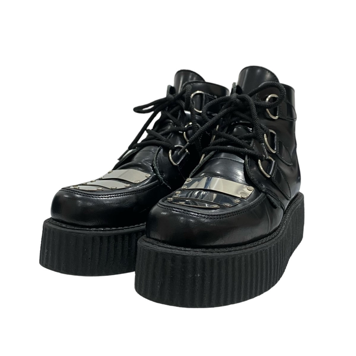 LIMI feu ×UNDERGROUND BLACK LEATHER BOOTS WITH METAL PLATES LJ-E02-713-1-03  ブラック サイズ 23cm｜【公式】カインドオルオンライン ブランド古着・中古通販【kindal】