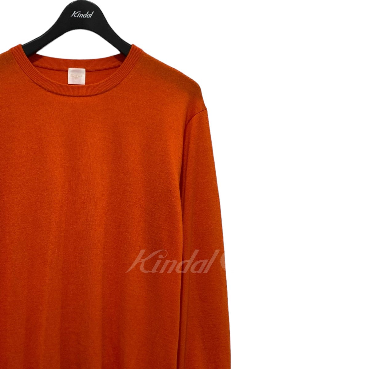 EDIFICE(エディフィス) クルーネックニット カシミヤ混 23-080-300