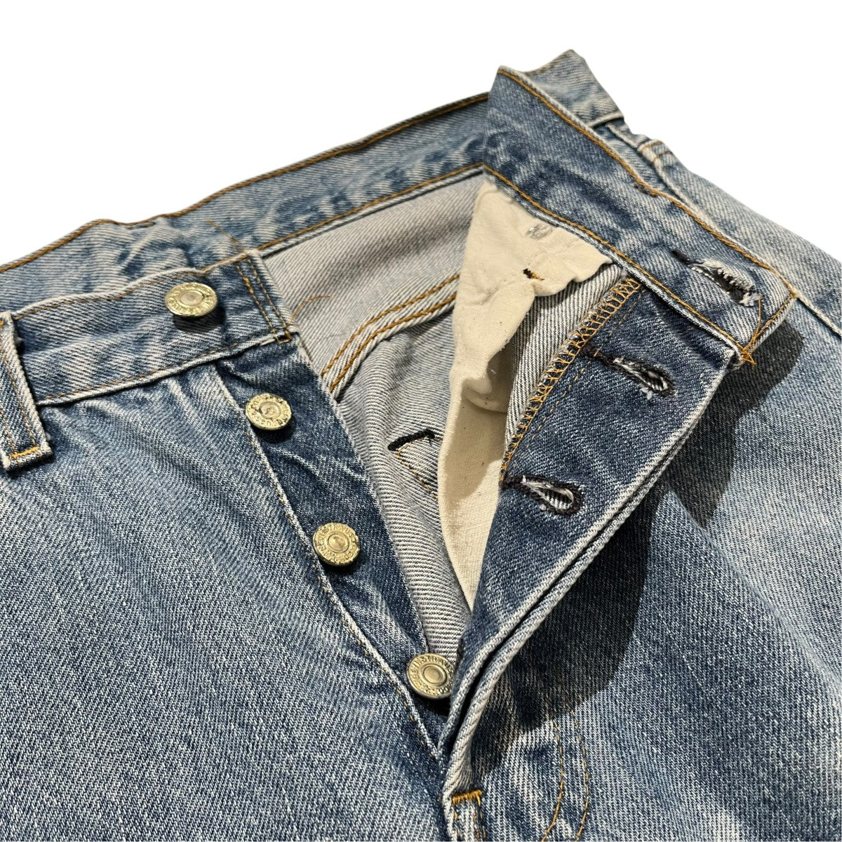 80s 501赤耳カットオフ デニムパンツ