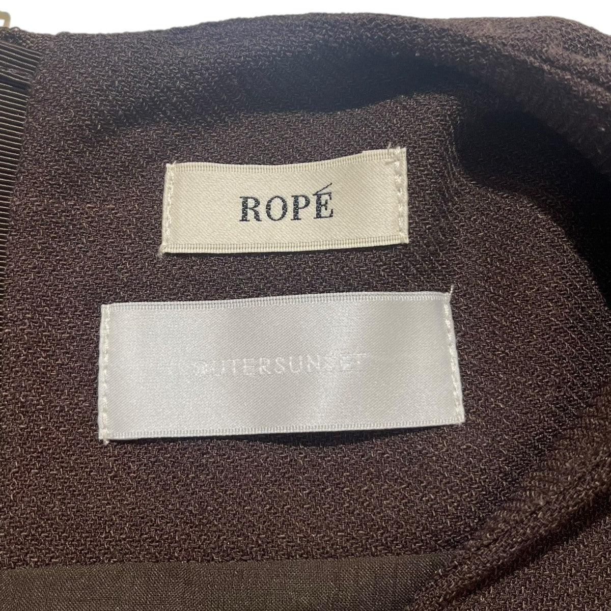 ROPE×OUTERSUNSET ツイードドレス 古着・中古-5枚目のアイテム画像