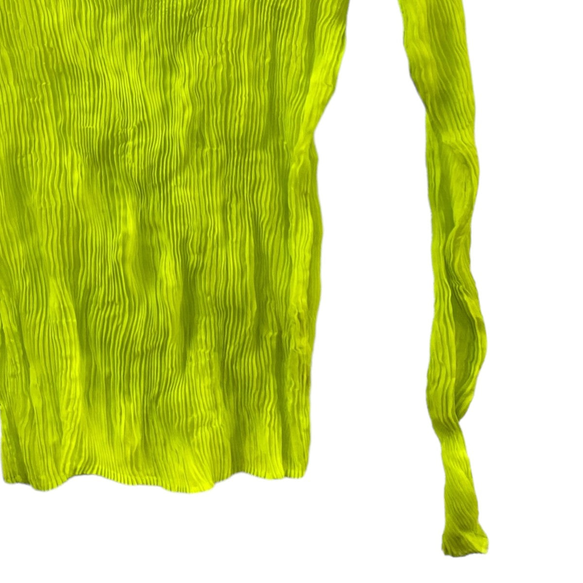 イッセイミヤケ ISSEY MIYAKE 23SS CHIFFON TWIST IM31FJ410 黄緑 サイズ：2 ISSEY MIYAKE(イッセイミヤケ) 23SS CHIFFON TWIST IM31FJ410