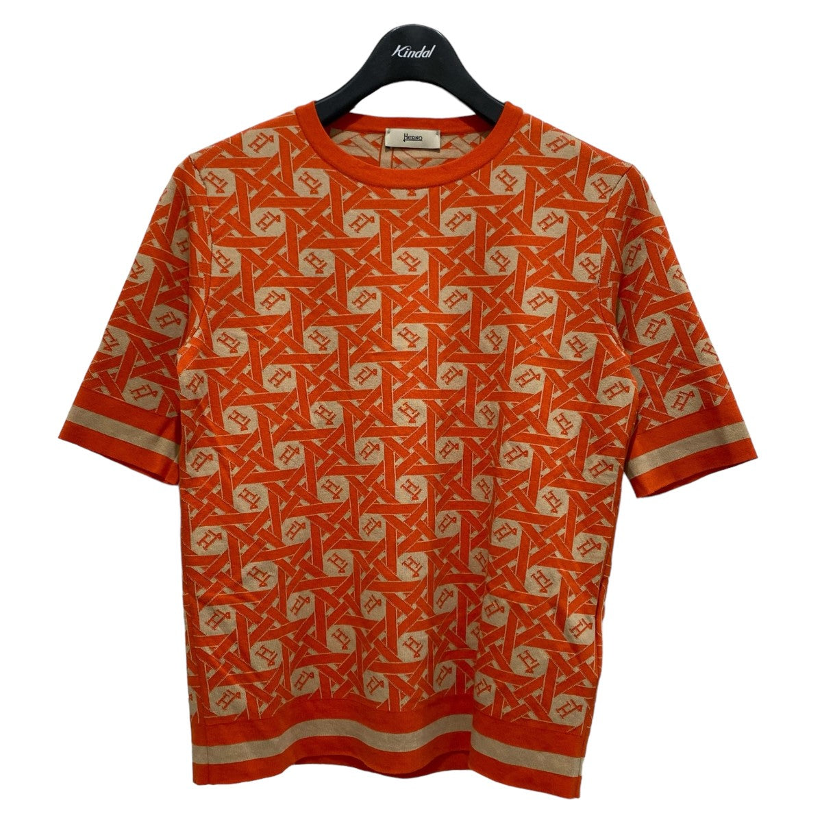 総柄MONOGRAM JACQUARD T-SHIRT
