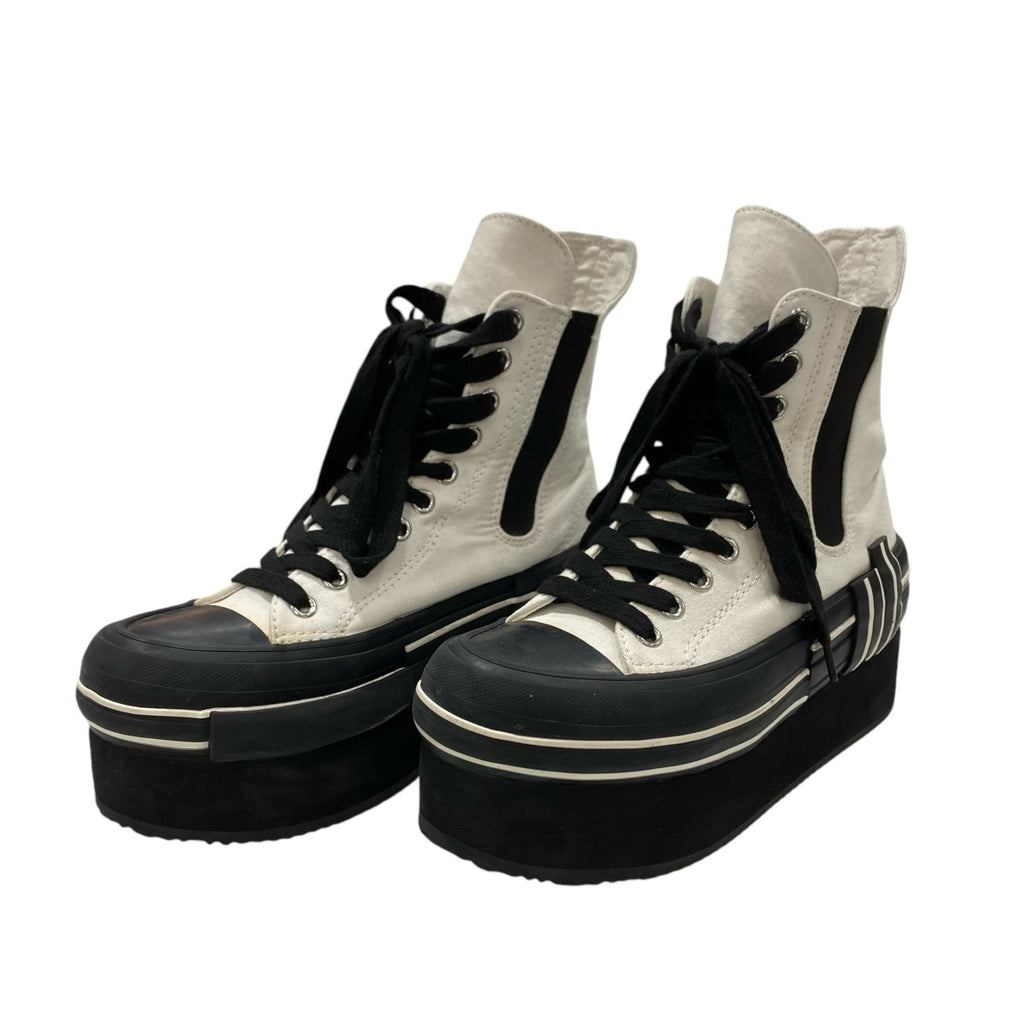 LIMI feu(リミフゥ) CANVAS PLATFORM SNEAKERS LS-E01-081 ホワイト 