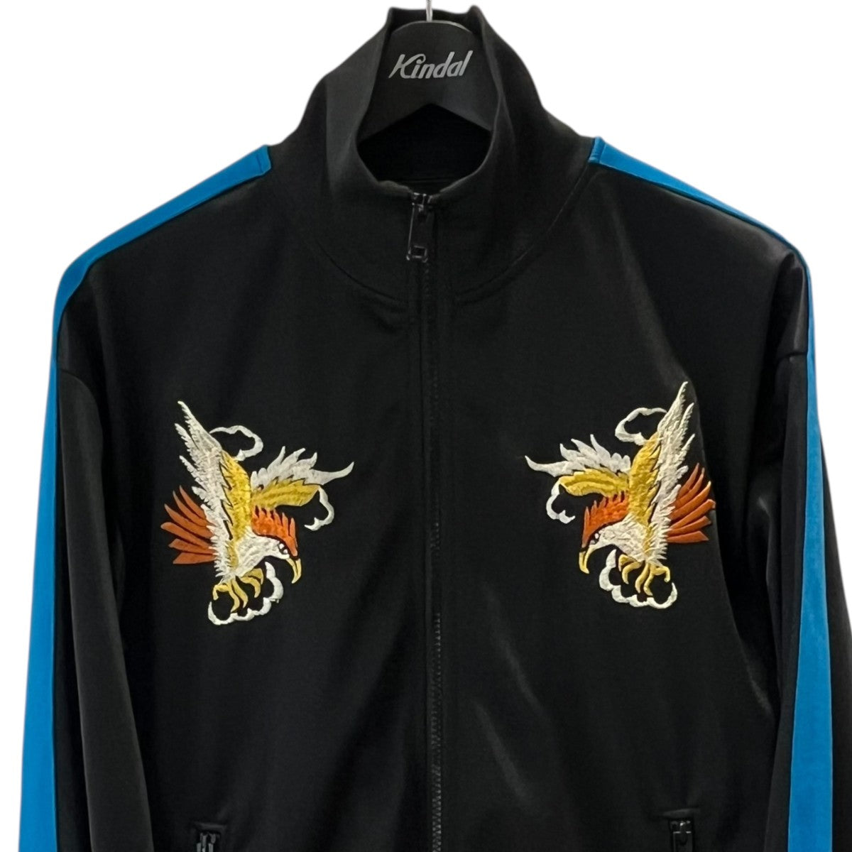 DIESEL(ディーゼル) 刺繍デザイントラックジャケット ブラック