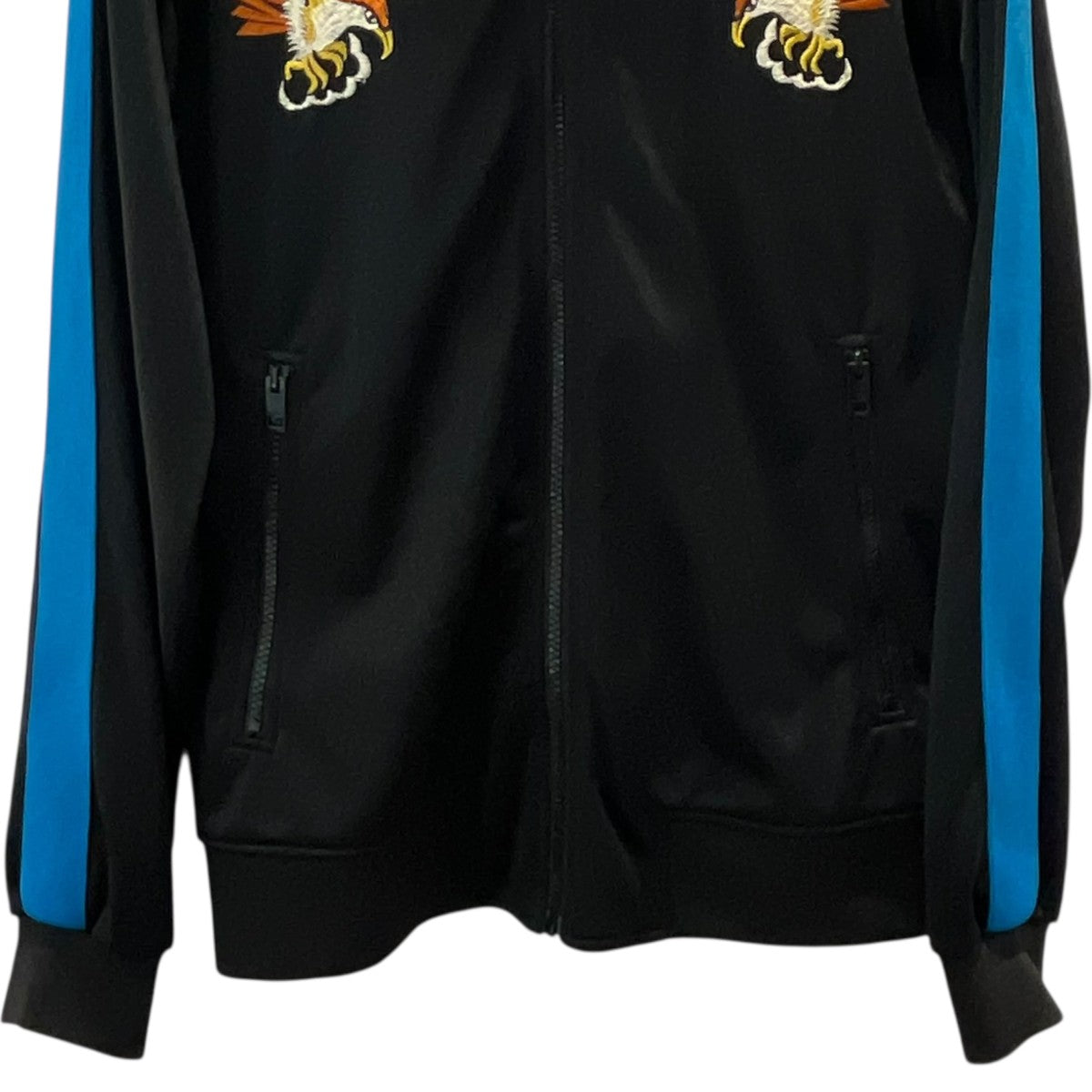 DIESEL(ディーゼル) 刺繍デザイントラックジャケット ブラック