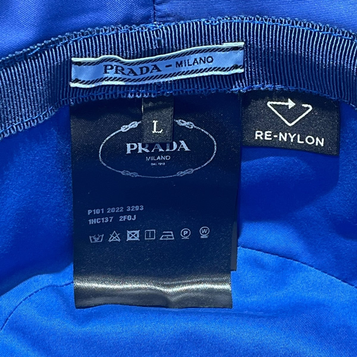 PRADA ストライプバケットハット1HC137 古着・中古-8枚目のアイテム画像