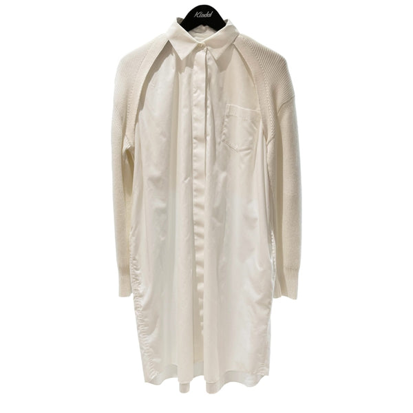 sacai(サカイ) レイヤードニットシャツワンピース23-06531 23-06531