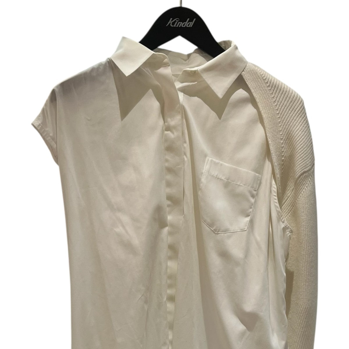 美品。A.P.C. sacai 半袖シャツワンピース sacai - 定価73,700円 Sacai シャツワンピースの通販 by silk