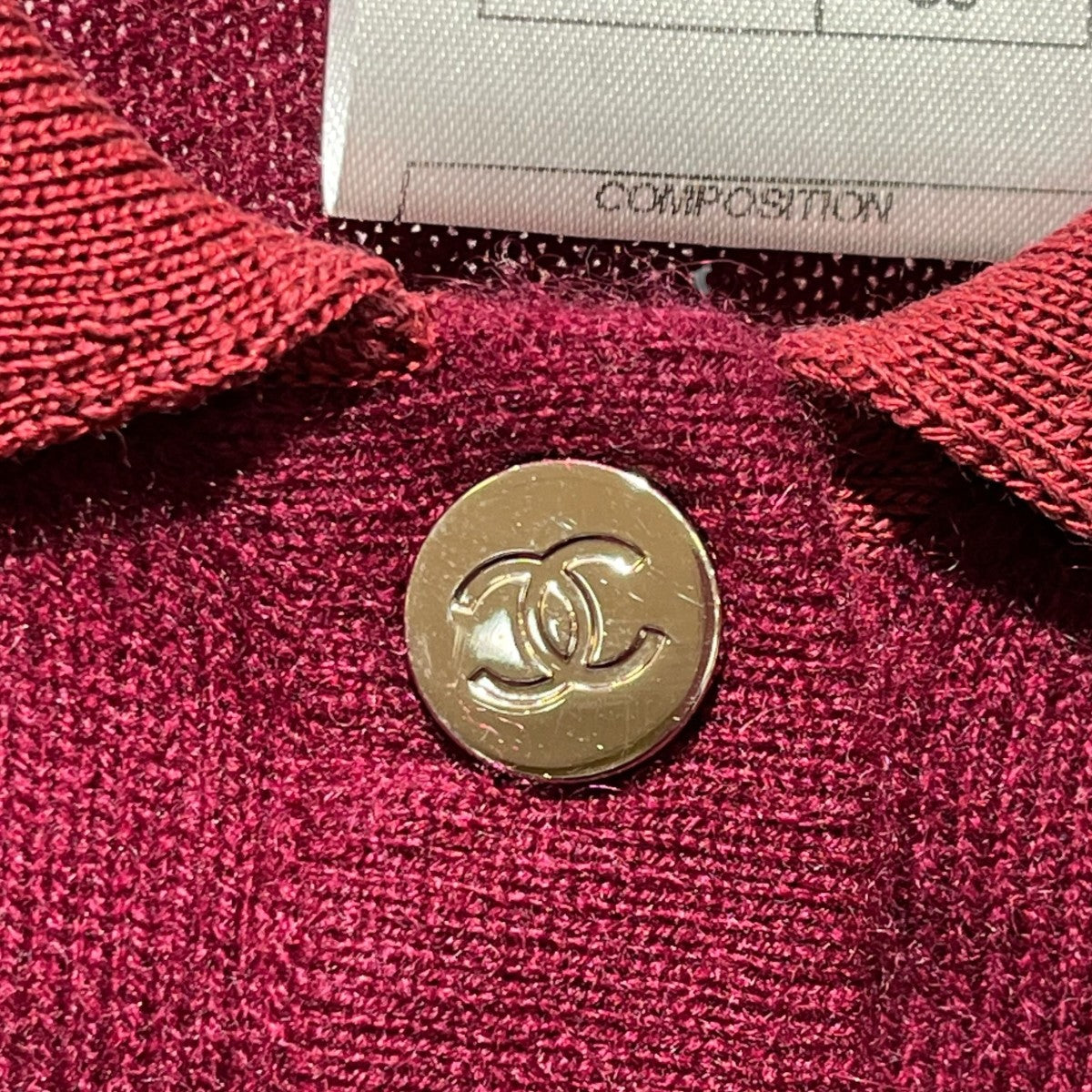 CHANEL Cashmere100％刺繍ニットポロシャツP43726K04581 古着・中古-5枚目のアイテム画像