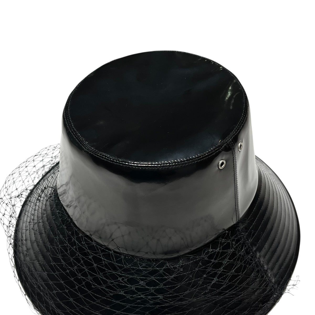 Christian Dior 95TDD924G135 裏オブリーク柄チュールベール付ハット 古着・中古-4枚目のアイテム画像