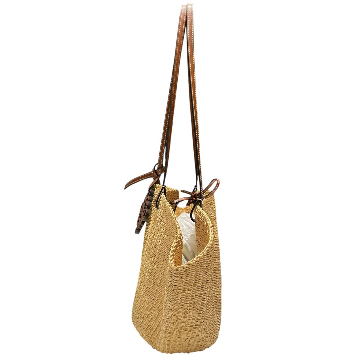 LOEWE(ロエベ) Shell Basket Bagアナグラムチャームカゴバッグ