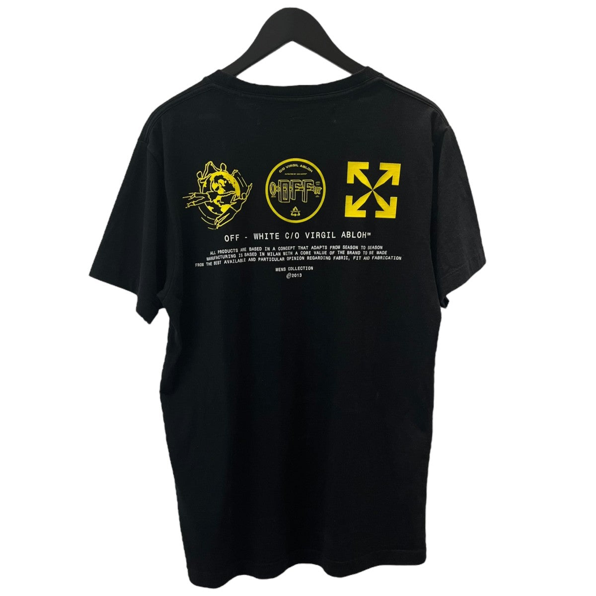 【新品・未使用】OFF　WHITE　Tシャツ OMAA027R20185016 OFFWHITE(オフホワイト) プリント柄Tシャツ OMAA027S20185012