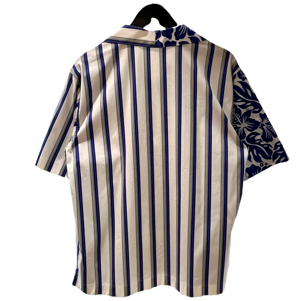 PRADA★半袖ニット★38 PRADA(プラダ) ボーダーロゴ半袖ニットP24V1G P24V1G グレー