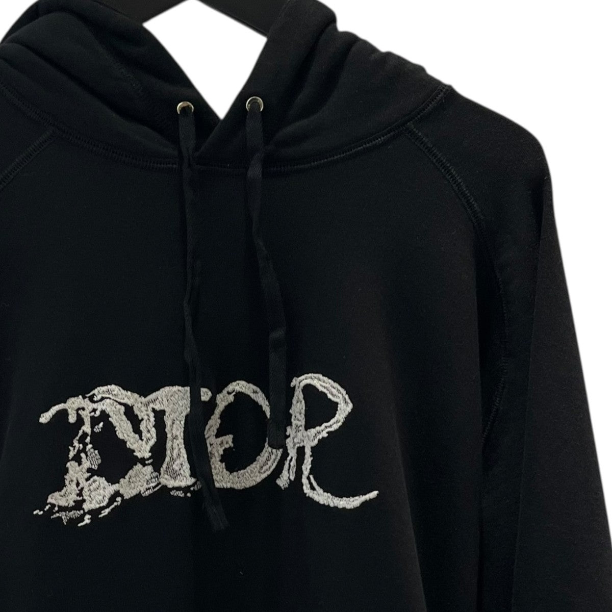 DIOR ブラック ロゴ パーカー DIOR×PETER DOIG ロゴ刺繍パーカー143J683B0531 143J683B0531