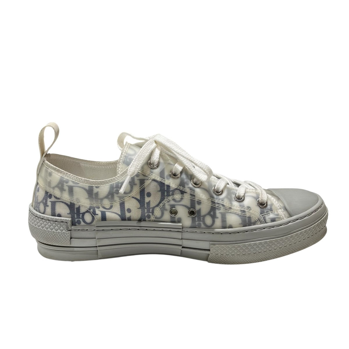 ⭐︎kira⭐︎Dior オブリークウール & シルク　グレー DIOR(ディオール) B23 NV0222 オブリークロートップスニーカー