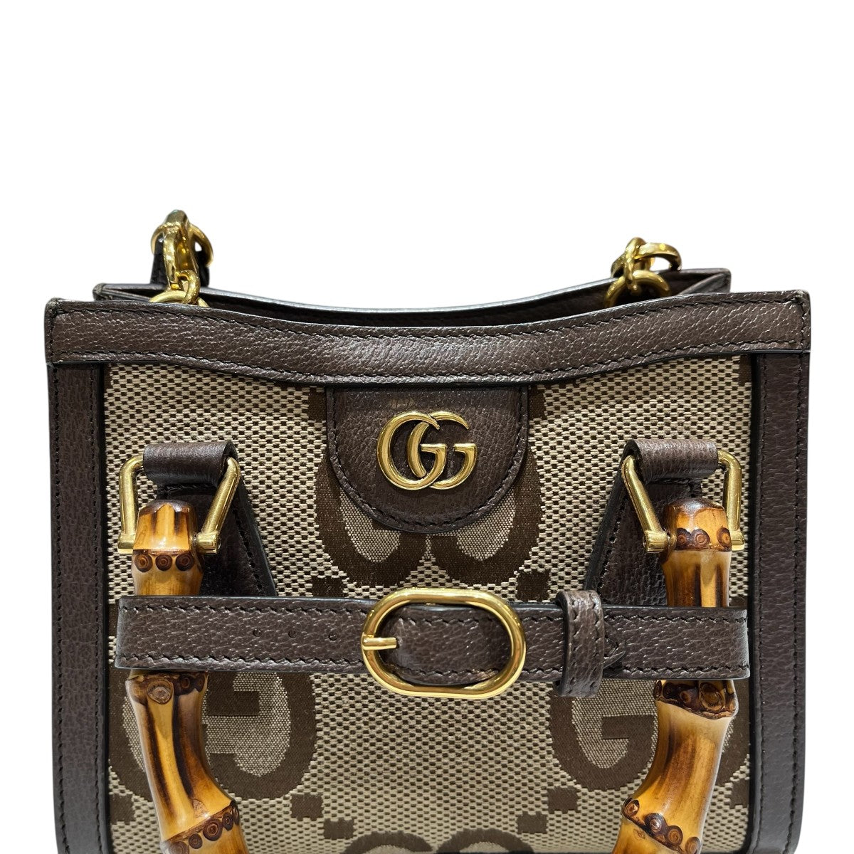 GUCCI 655661 GGジャンボダイアナ バンブー 2WAYショルダーバッグ 古着・中古-6枚目のアイテム画像